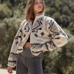 Free People Hit The Slopes Fleece Jacket